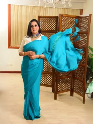 Blue Saree