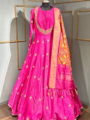 Dabka and Zari Embroidery Anarkali
