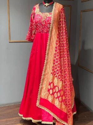 Thread Embroidery Anarkali